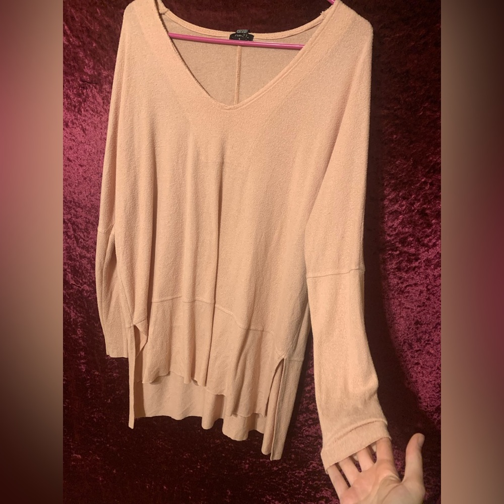 Cute oversized long sleeve shirt